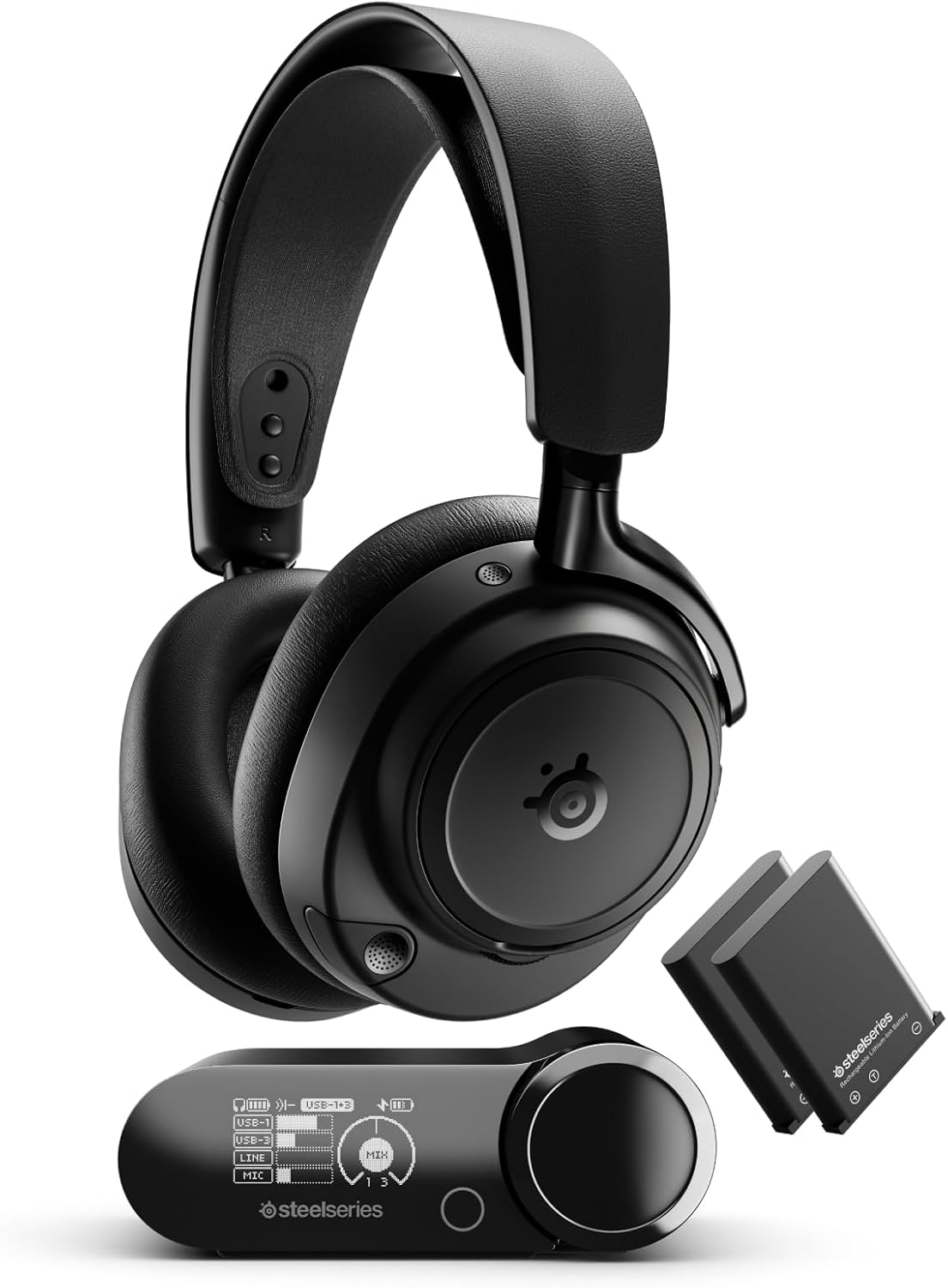 SteelSeries Wireless Headset Hi-Res Sonar Audio Multi-Platform Black
